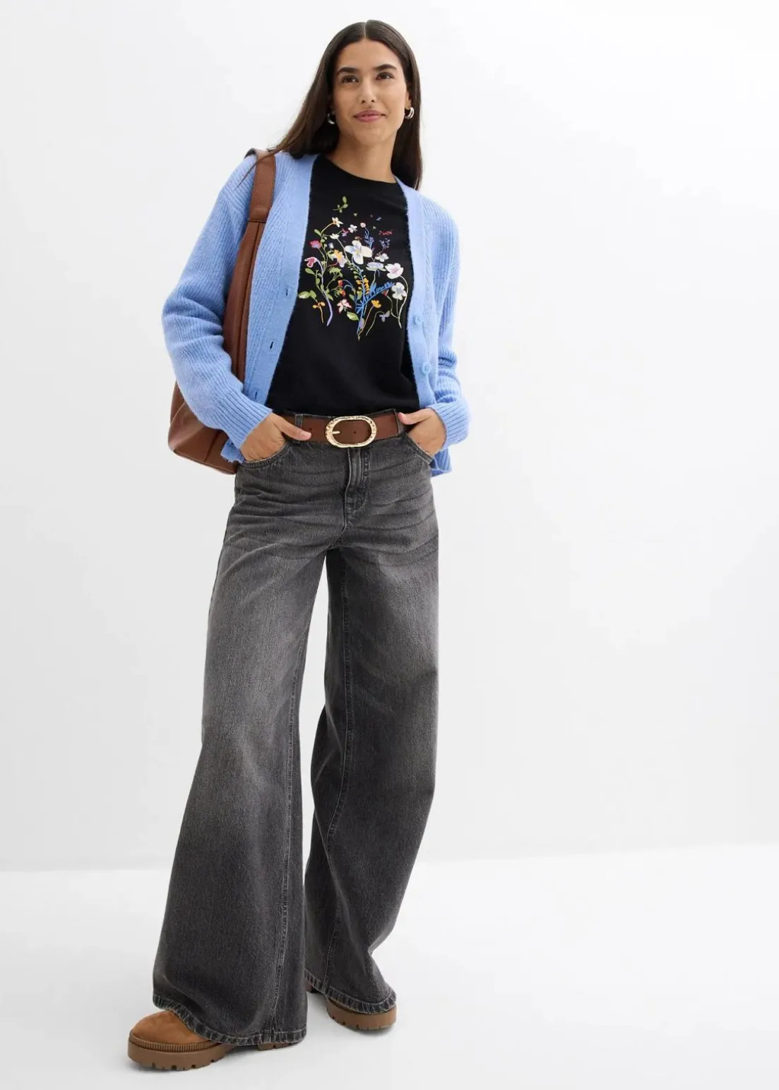 Rippenstrick Cardigan