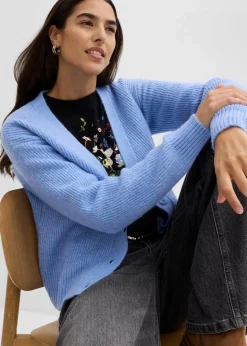 Rippenstrick Cardigan