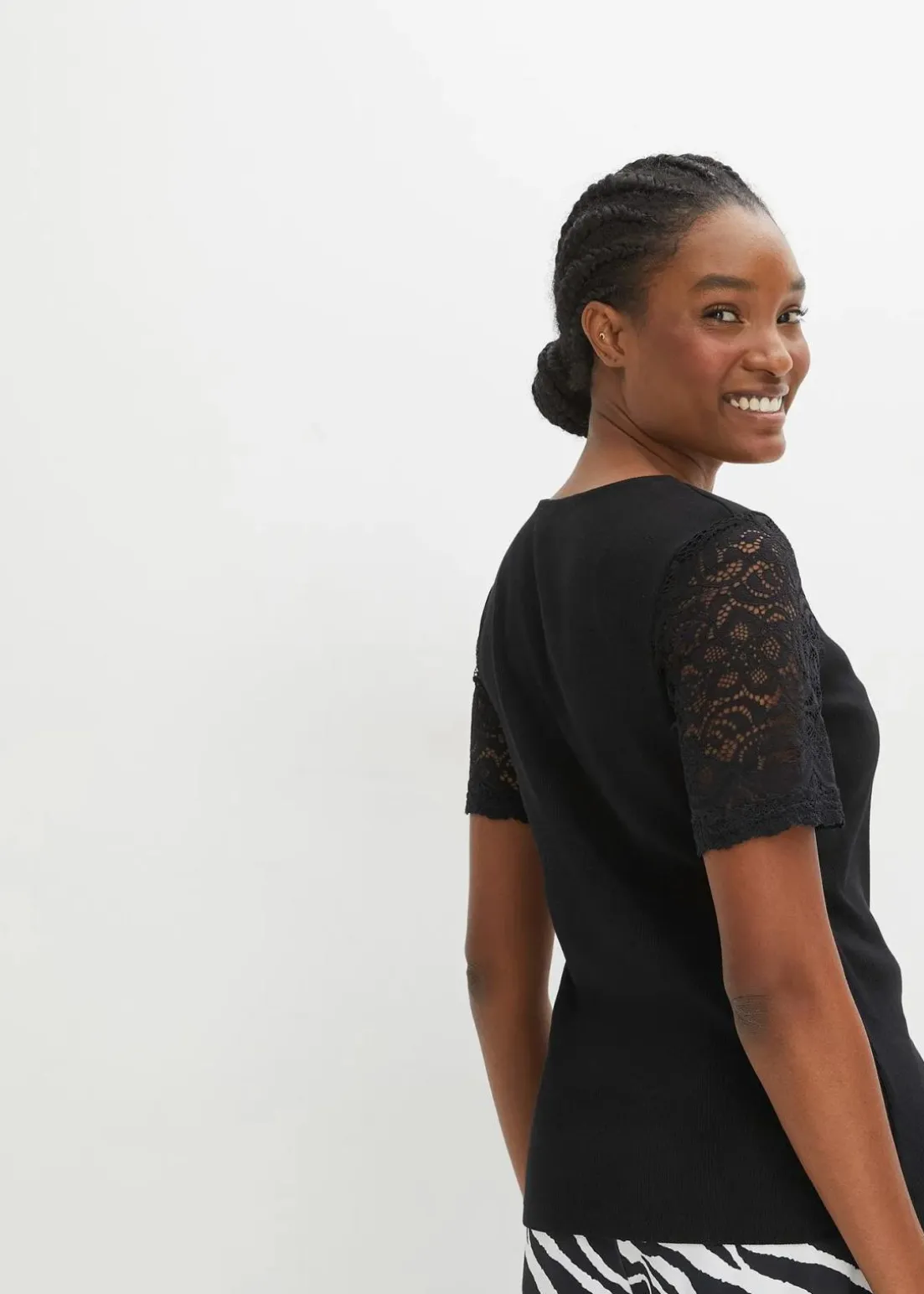 Rippshirt aus Baumwolle