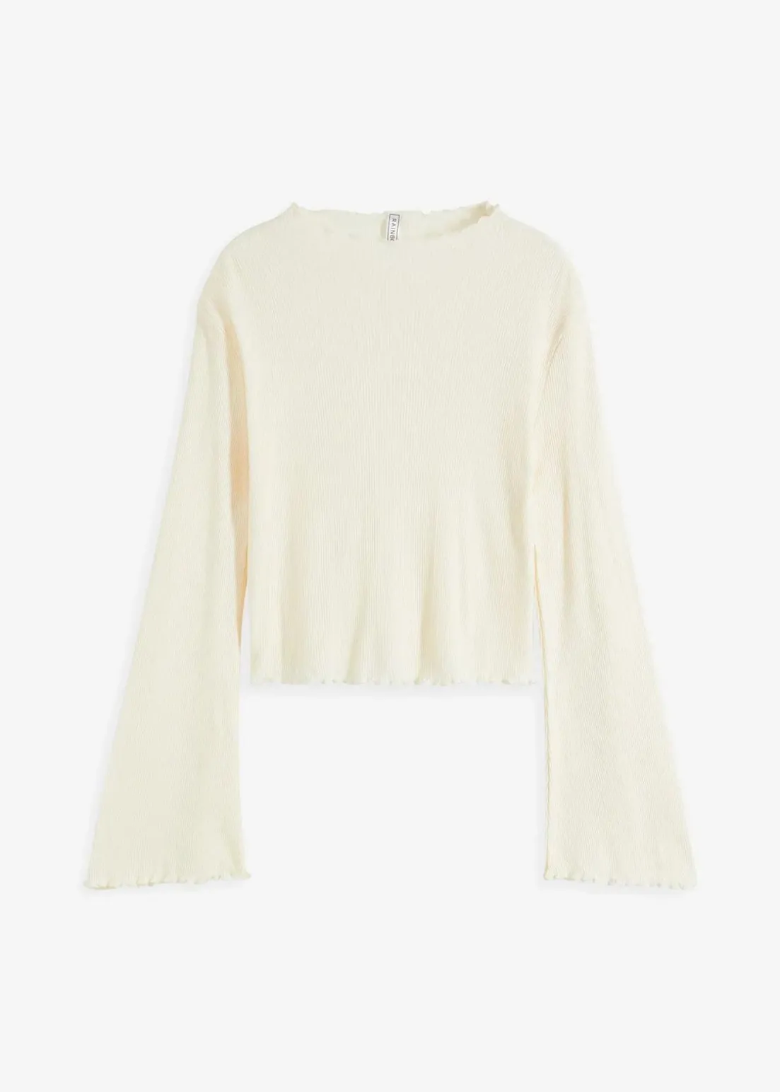 Rippshirt aus reiner Baumwolle