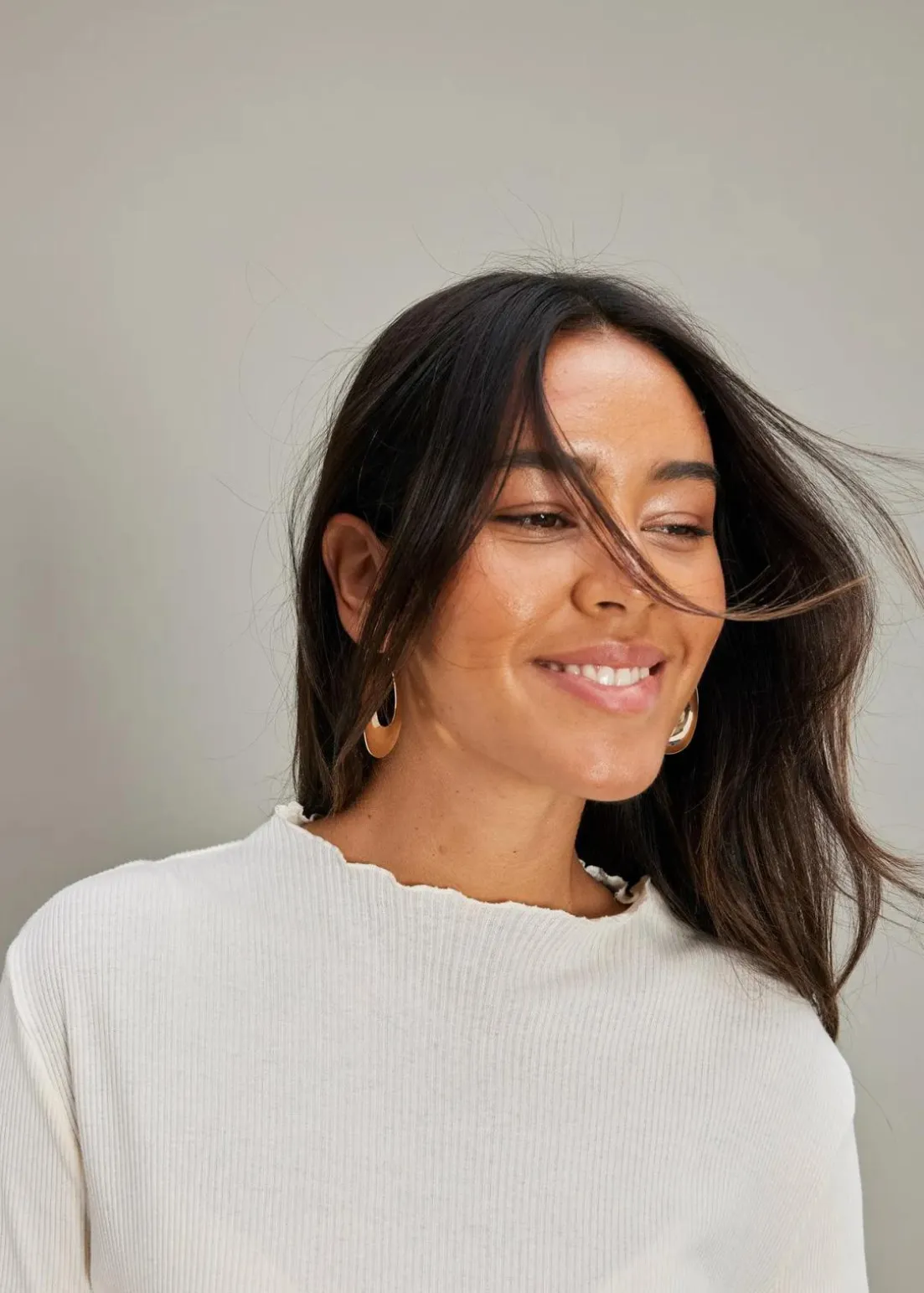 Rippshirt aus reiner Baumwolle