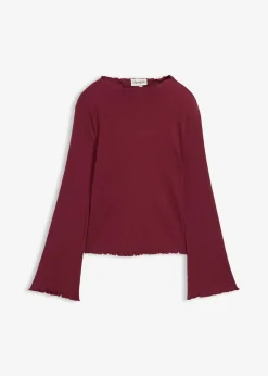 Rippshirt aus reiner Baumwolle