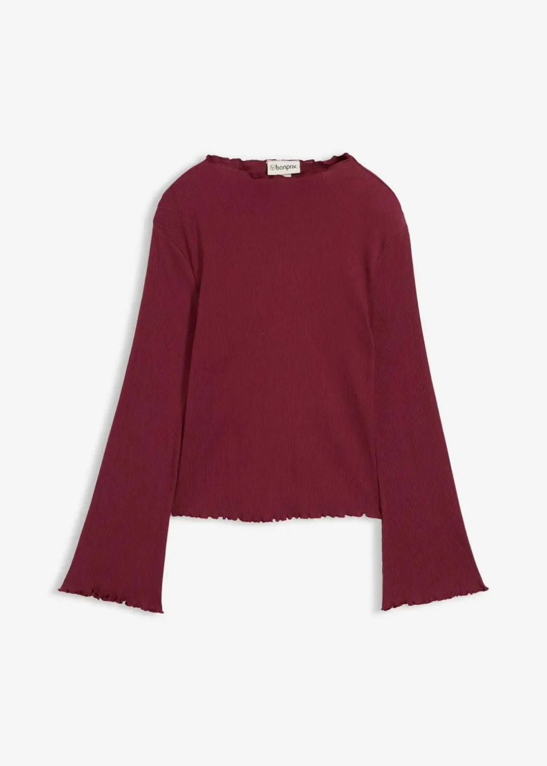 Rippshirt aus reiner Baumwolle