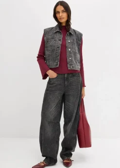 Rippshirt aus reiner Baumwolle