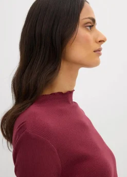 Rippshirt aus reiner Baumwolle