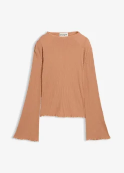 Rippshirt aus reiner Baumwolle