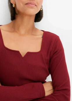 Rippshirt aus reiner Bio-Baumwolle