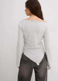 Rippshirt aus softem Viskose-Mix