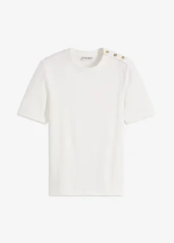 Rippshirt aus softem Viskose-Mix