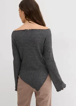 Rippshirt aus softem Viskose-Mix