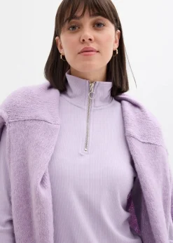 Rippshirt aus softem Viskose-Mix