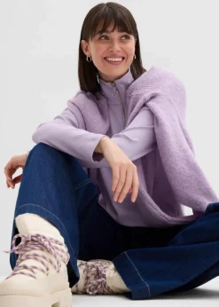 Rippshirt aus softem Viskose-Mix