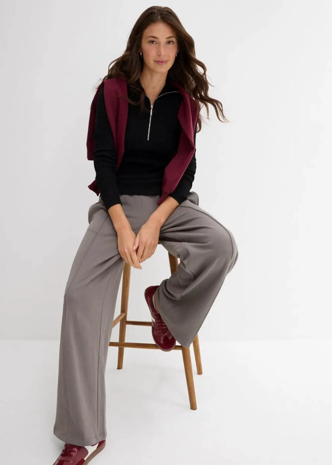 Rippshirt aus softem Viskose-Mix