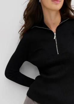 Rippshirt aus softem Viskose-Mix