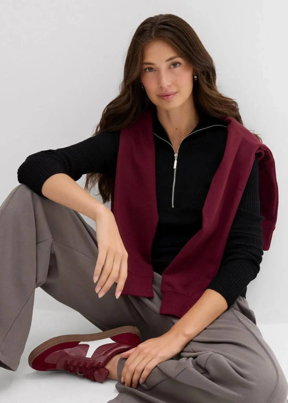 Rippshirt aus softem Viskose-Mix