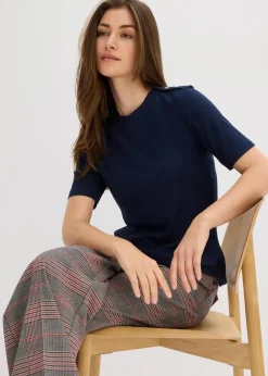 Rippshirt aus softem Viskose-Mix