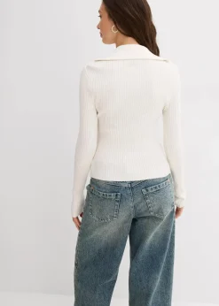 Rippshirt aus softem Viskose-Mix