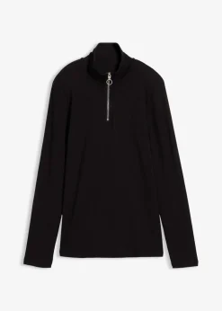 Rippshirt aus softem Viskose-Mix