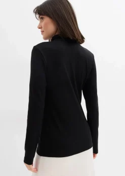 Rippshirt aus softem Viskose-Mix