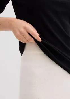 Rippshirt aus softem Viskose-Mix
