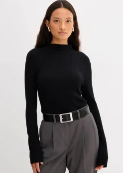 Rippshirt aus Viskose-Mix