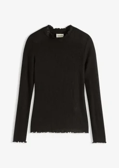 Rippshirt aus Viskose-Mix