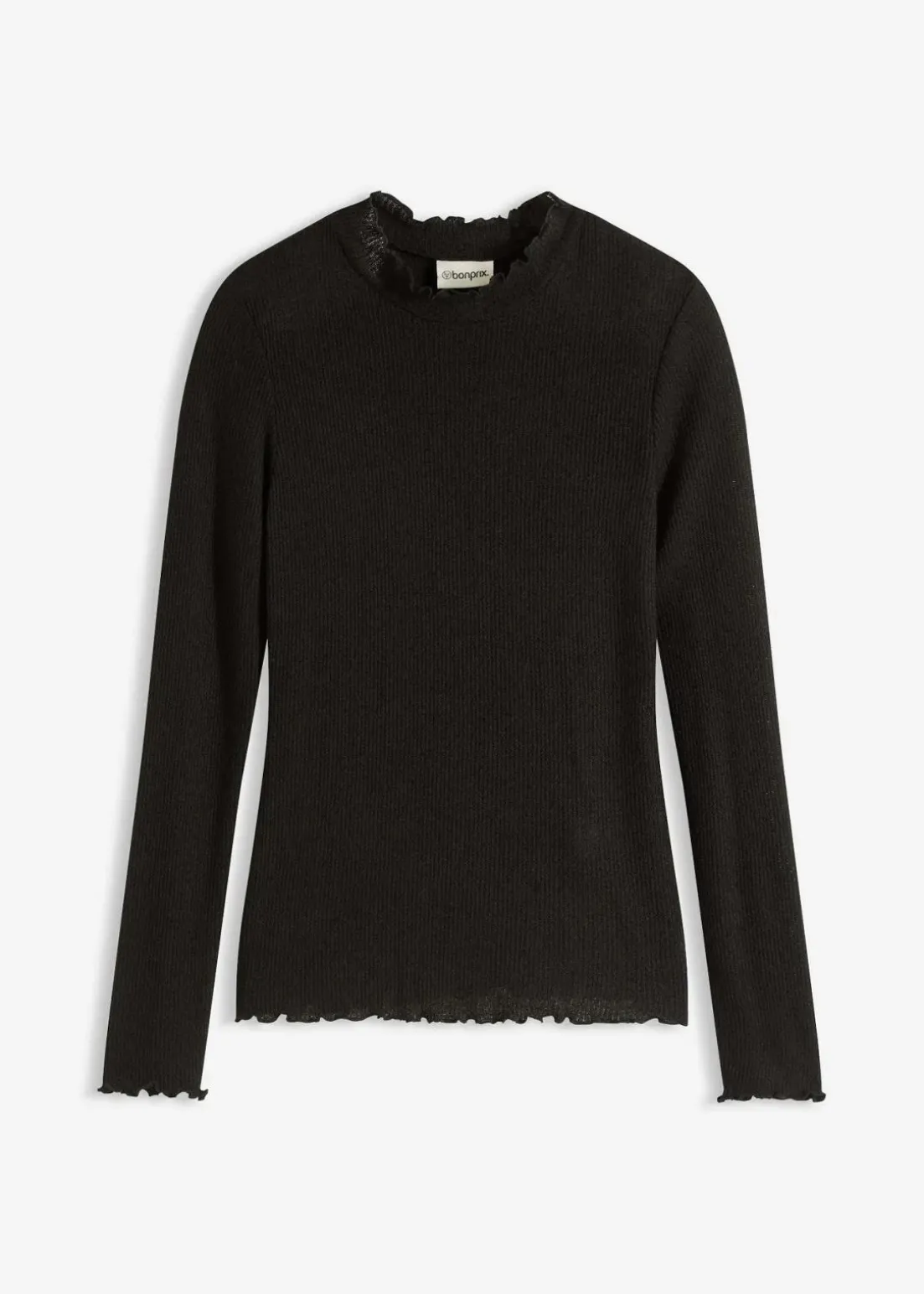 Rippshirt aus Viskose-Mix