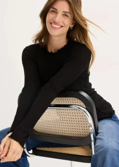 Rippshirt aus Viskose-Mix