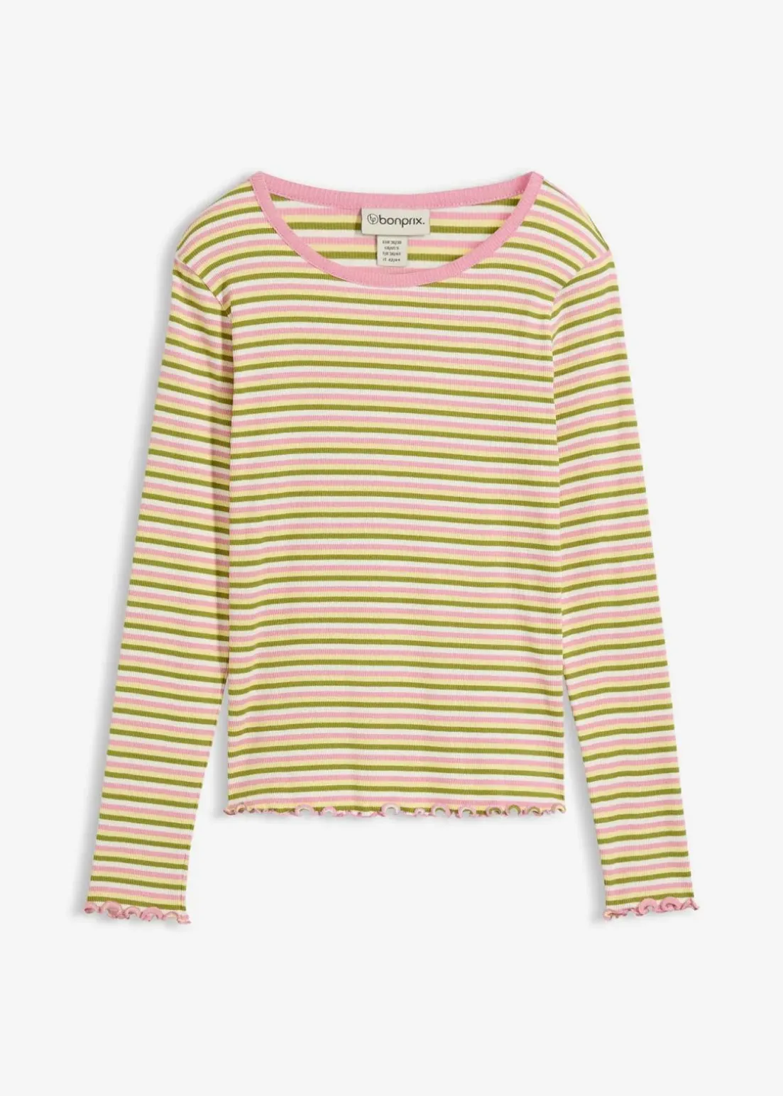 Rippshirt gestreift aus Bio-Baumwolle