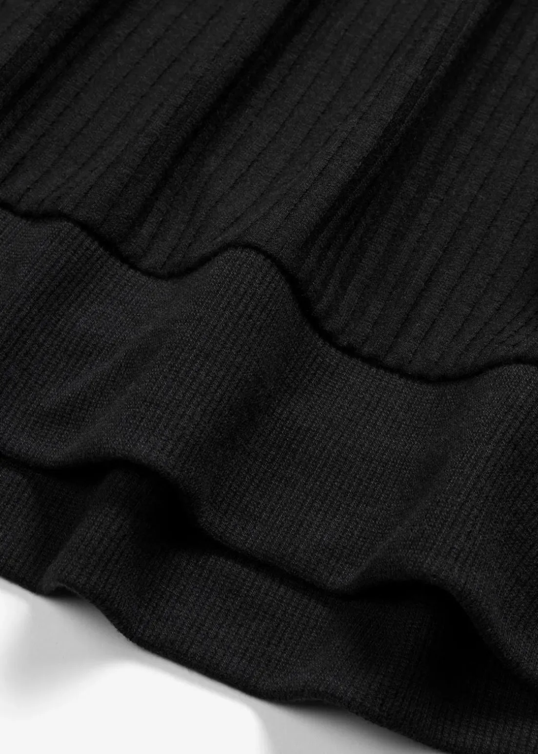 Rippshirt mit Fledermausärmeln