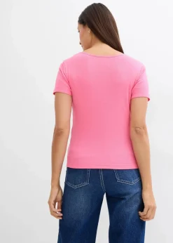 Rippshirt mit reiner Bio-Baumwolle (2er Pack)