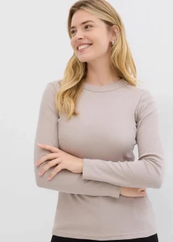 Rippshirt mit reiner Bio-Baumwolle, (2er Pack)