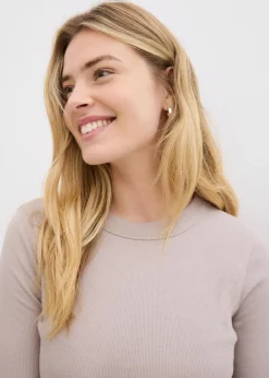 Rippshirt mit reiner Bio-Baumwolle, (2er Pack)