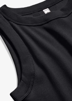 Ripp-Top aus reiner Bio-Baumwolle