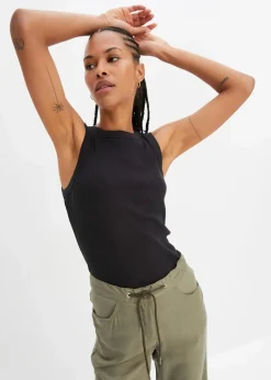 Ripp-Top aus reiner Bio-Baumwolle