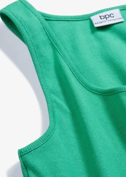 Ripp-Top aus reiner Bio-Baumwolle