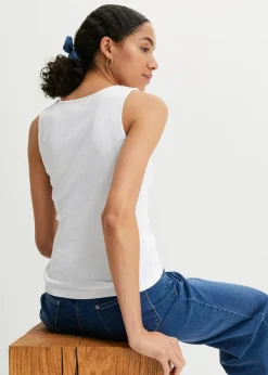 Ripp-Top aus reiner Bio-Baumwolle (2er Pack)