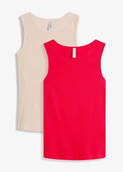 Ripp-Top aus reiner Bio-Baumwolle (2er Pack)