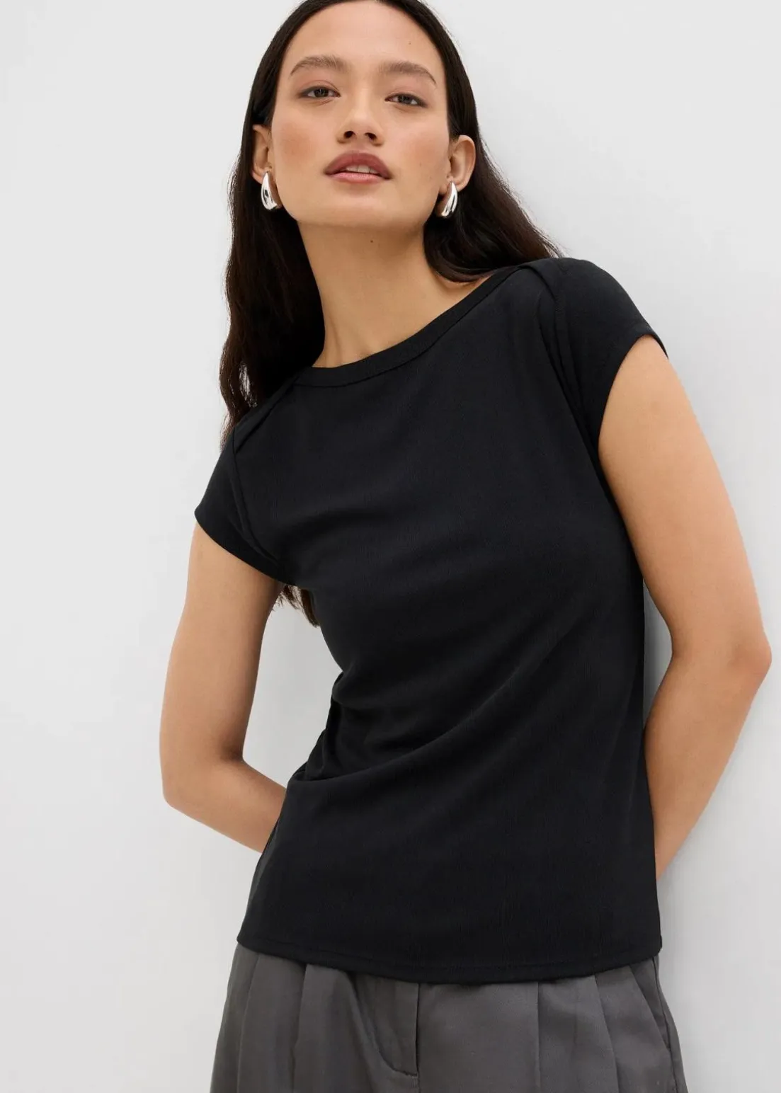 Ripp-Top aus softem Modal-Mix