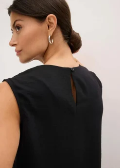 Ärmelloses Blusentop mit Knoten