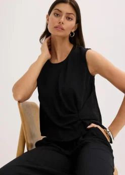 Ärmelloses Blusentop mit Knoten