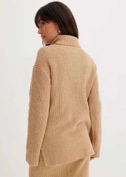 Rollkragenpullover aus reiner Baumwolle