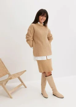 Rollkragenpullover aus reiner Baumwolle