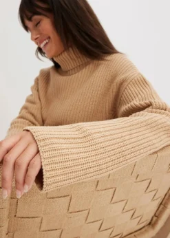 Rollkragenpullover aus reiner Baumwolle