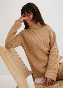 Rollkragenpullover aus reiner Baumwolle