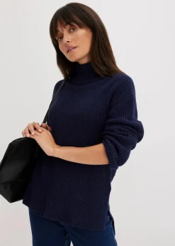 Rollkragenpullover aus reiner Baumwolle