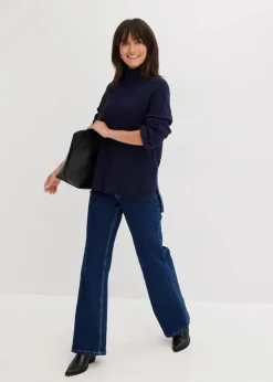 Rollkragenpullover aus reiner Baumwolle