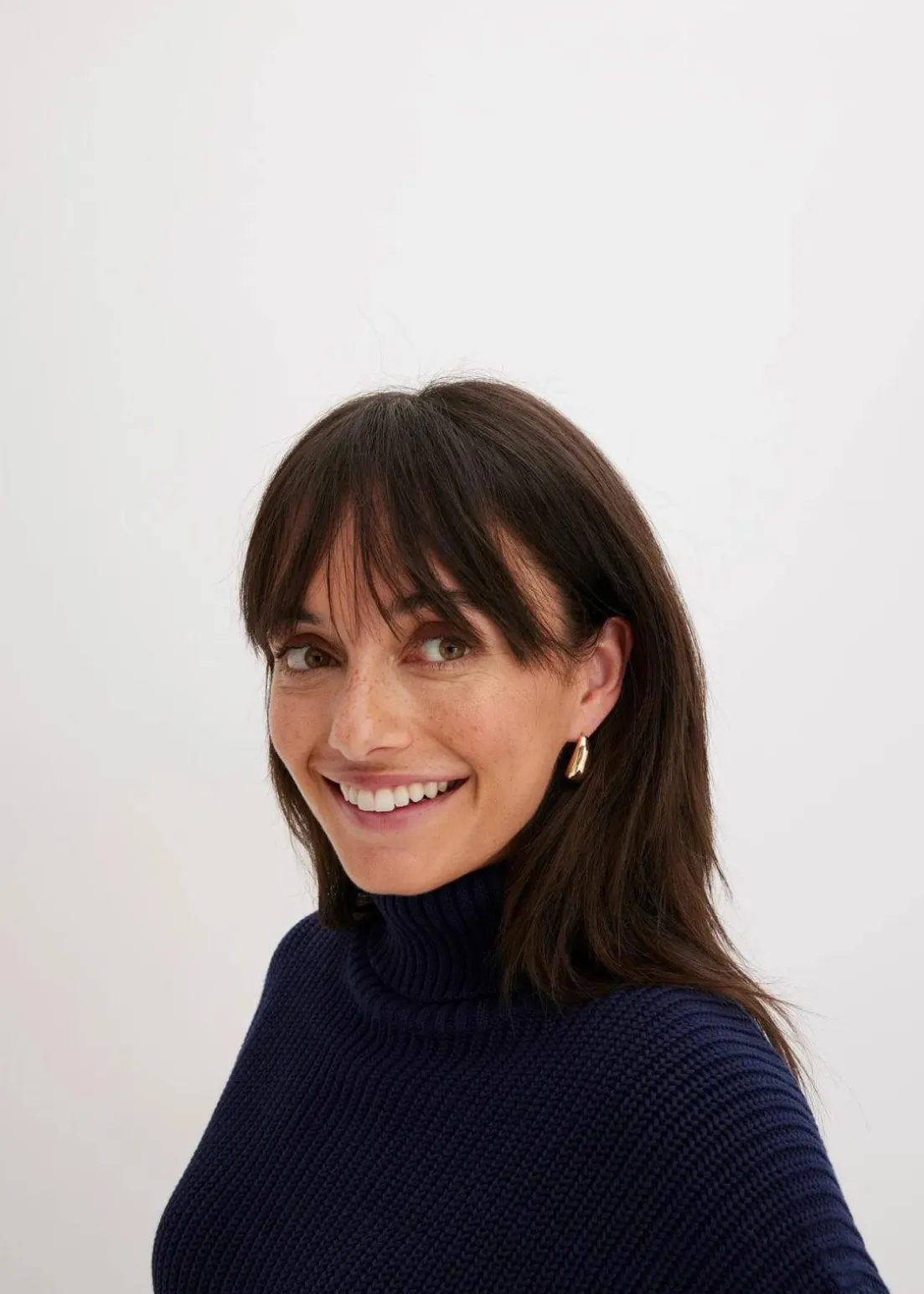 Rollkragenpullover aus reiner Baumwolle