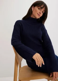 Rollkragenpullover aus reiner Baumwolle