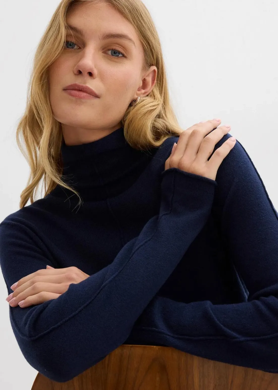 Rollkragenpullover aus weichem Kaschmir-Mix